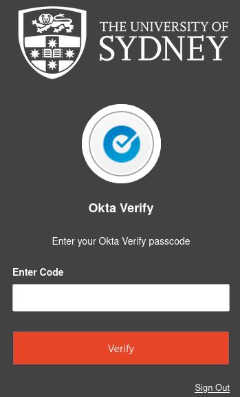 Okta Verify Page